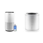 LEVOIT Air Purifiers for Large Home Bedroom 83m², CADR 400m³/h, Alexa Enabled, H13 HEPA Filtere, White & Core 400S-RF Air Purifier H13 HEPA Replacement Filter