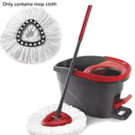 Replacement Heads Easy Cleaning Mopping Wring Spin Mop Cloth For