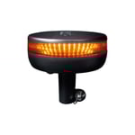 Varningsljus Strands Cruise Light Beacon - 12/24V / 50W / 140 mm, Mörk lins