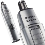 Wahl 5560-500 Rinse Clean Battery Operated Nasal Nose Ear Eyebrow Hair Trimmer