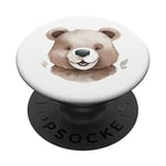 Cute Bear Motif Stand for Phones and Tablets PopSockets Swappable PopGrip