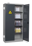 GBP Kemikalieskåp 1000x435x1990mm med 4 hyllplan