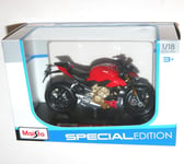 Maisto - DUCATI Super Naked V4 S (Red) - Motorbike Model Scale 1:18