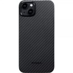 Pitaka iPhone 15 Plus Skal MagEZ Case 4 Black/Grey Twill