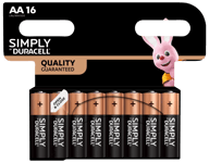 DURACELL SIMPLY AA 16-PACK