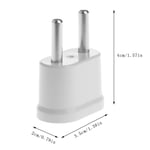 US till EU AC-adapter Konvertera AC-kontakten från US 2-platt stift till europeiskt 2-rund stift