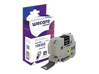 Wecare connect - Svart bakgrund med vita bokstäver - Rulle ( 2,4 cm x 8 m) 1 kassett(er) etiketttejp - för Brother PT-D600 P-Touch PT-3600, D800, E550, E800, P750, P900, P950 P-Touch EDGE PT-P750