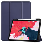 iPad Pro 11" Gen 1/2/3/4 kolminkertainen kotelo - tummansininen