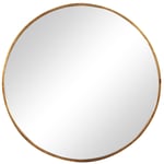 Large Round Gold Framed Wall Mirror 80cm X 80cm