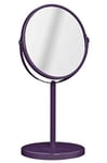 Premier Housewares 1600568 Miroir sur Pied Ovale avec Option Loupe en Violet