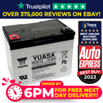 YUASA REC36-12 36AH 36 HOLE BATTERY FOR POWAKADDY MOTOCADDY GOLF TROLLEY YPC33