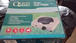 Quest Electric Single Hob/Hot Plate With Temperature Control / Portable, 1500W