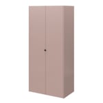 Armoire penderie 2 portes battantes rose taupe GoodHome Atomia H. 225 x L. 100 x P. 58 cm