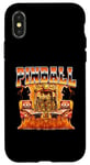 Pinball Arcade Game Flames Style années 90 Bootleg Coque pour iPhone X/XS