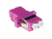 Act Fiber Optic Lc-Lc Duplex Adapter Multimode Om4. Connectors: Lc/Lc Lc Duplex Adapter Om4 Violet (Ea9006)