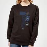 Star Wars The Resistance Black Women's Sweatshirt - Black - XL - Black