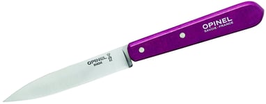 Opinel Couteau de cuisine n° 112 en acier inoxydable Sandvik avec manche en bois de hêtre violet - Multicolore - Taille unique