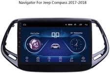 WXHHH Multimedia Double-Din Player, Android 8.1, Stereo GPS Navigation 9 Inch Touch Display, For Jeep Compass 2017-2018 Car