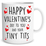 Funny Valentines Gift Coffee Mugs Tiny T*ts Joke Girlfriend Wife Boob WSDMUG1536