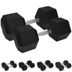 Urban Fitness PRO Hex Dumbbell - Rubber Coated (Pair)