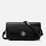 Tory Burch Robinson Spazzolato Patent Leather Shoulder Bag