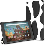 Case For Abstract Cow Raster Version Fire Hd 10 Tablet (9th/7th Generation, 2019/2017 Release) Kindle Fire Tablet 10 Cases And Covers Kindle 10 Fire Tablet Case Auto Wake/sleep For 10.1 Inch Tablet