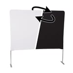 Manfrotto Video Conference Background - Collapsible Aluminium Frame with a Double Sided Cover: Black / White - 2m x 2m - MLVC2201BW