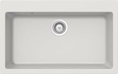 SCHOCK | Primus N100XL Évier de cuisine 1 baignoire XL avec comptoir de robinetterie, matériau Cristalite®, New Alumina, 790 x 500 mm