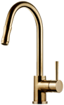 Tapwell Köksblandare EVO185 med utdragbar pip (Mässing)