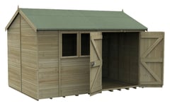 Forest Garden Timberdale Double Door Apex Shed - 12 x 8ft