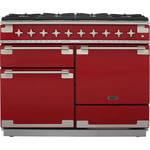 Rangemaster Elise ELS110DFFRD 110cm Dual Fuel Range Cooker - Cherry Red - A/A Rated
