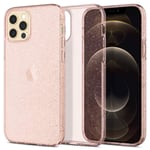 Spigen Liquid Crystal Glitter case compatible with iPhone 12 2020 compatible with iPhone 12 Pro 2020 - Rose Quartz