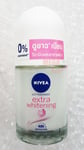 NIVEA EXTRA BRIGHT DEODORANT ROLL ON FOR PLUCKING TIGHTENS PORES 48 HR. 25 ml