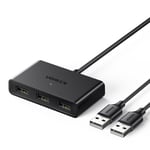 Ugreen HUB USB 2 Inputs Till 3x USB Outputs - Svart - TheMobileStore Laddare & kablar
