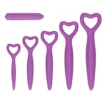 Shots Toys Ouch Purple Silicone Vaginal Dilator Set With Vibrating Bullet
