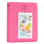 Cpano 64 Pockets Photo Album Compatible with Instax Mini 11/Mini 9/Mini 8/Mini/90 Mini 25/Instax Mini Liplay/Polaroid Snap PIC-300/HP Sprocket/Kodak Mini 3-Inch Film.(Flamingo Pink)