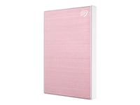 Seagate One Touch HDD STKB2000405 - Disque dur - 2 To - externe (portable) - USB 3.2 Gen 1 - rose gold - avec 2 ans de Seagate Rescue Data Recovery