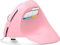 Delux Mouse Delux M618Mini DB BT+2.4G 2400DPI Wireless Vertical Mouse (pink)