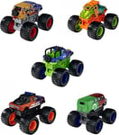 Majorette Monster Rockerz Color Changers, 3 modèles différents, livré 1 Camion avec Peinture Magique à Changement de Couleur, pneus en Caoutchouc, pour Enfants à partir de 3 Ans