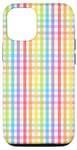Coque pour iPhone 15 Pro Pride Rainbow Gingham LGBTQ Rainbow Check Equality Gay Pride