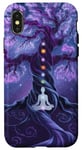 Chakra Méditation Arbre Nature Univers Éléments Coque pour iPhone X/XS