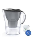 Carafe filtrante Brita Marella Graphite + Pack de 4 filtres à eau Brita Maxtra Pro Expert Anti-tartre