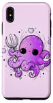 Coque pour iPhone XS Max Aura Purple Octopus Marine Sea Cute Squid Ocean