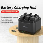 3 Charging Slots Battery Charging Box Charge Hub for DJI Osmo Action 4/3