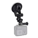 PULUZ Camera Car Suction Cup Mount for Gopro 10 9 8 7 6 5 Session, Adjustable Vehicle Window & Windshield Car Holder for Gopro, DJI OSMO Pocket ,insta360 Assesseories