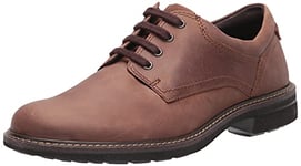 ECCO Men's Turn Plain Toe Oxford Shoe, Cocoa Brown, 8 UK
