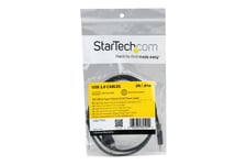 StarTech.com 3 ft. (0.9 m) USB to Type H Barrel 5V DC Power Cable - USB to 3.4mm Power Cable - 5V DC Type H - Black - Bluetooth Charger (USB2TYPEH) - USB-/strömkabel - USB (endast ström) till likströmsuttag 3,4 mm - 91 cm