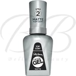 SALLY HANSEN Miracle Gel Matte Transparent Long Lasting Nail Top Coat 102 *NEW*