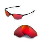 New WL Polarized Fire Red Replacement Lenses For Oakley Half Wire XL Sunglasses