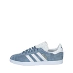 Adidas Men's Gazelle Gymnastics Shoes, Grey (Raw Steel S18/Crystal White/Ftwr White), 9.5 UK (44 EU)